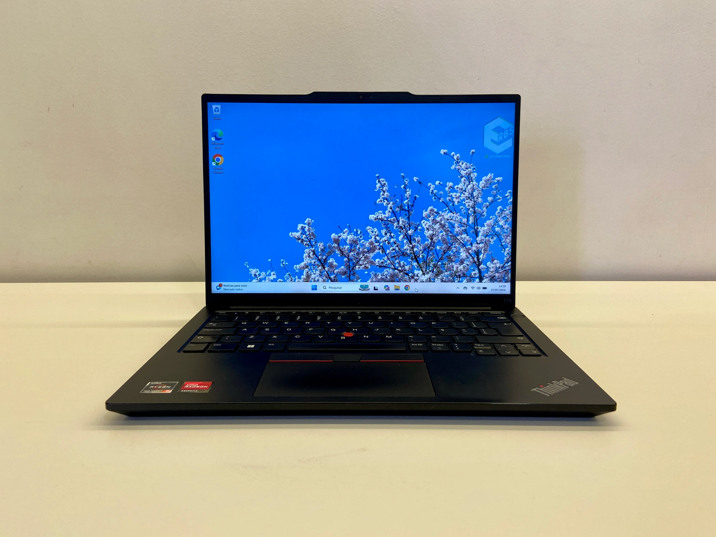 THINKPAD E14 GEN 5 AMD RYZEN 5 7430U 16GB RAM 256GB SSD 14 POL FHD+